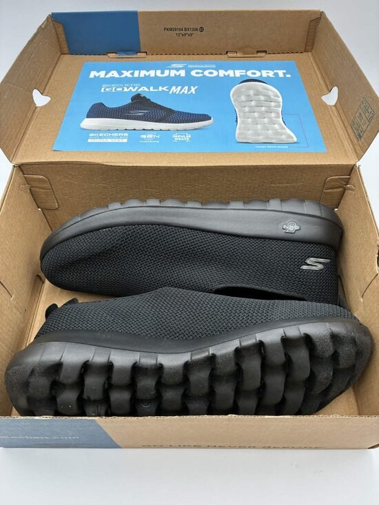 Skechers Go Walk Max Modulating Black Slip On Shoes Mens Size 10